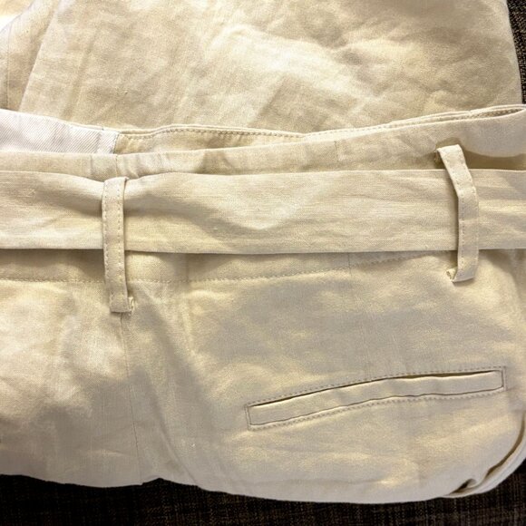 Rag & Bone Linen Blend High-Waisted Wide Leg Dress Pants, Size 4 - Picture 11 of 13